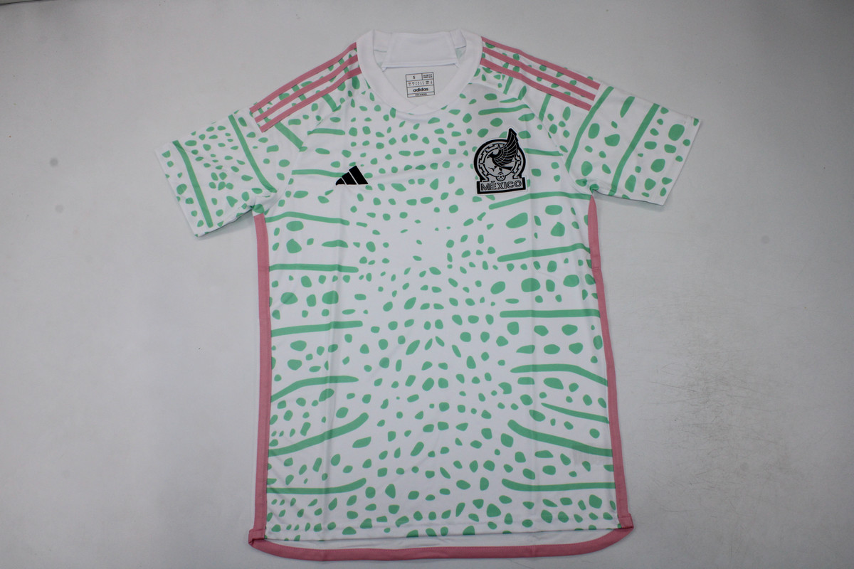 AAA Quality Mexico 2023 Away White/Green Soccer Jersey